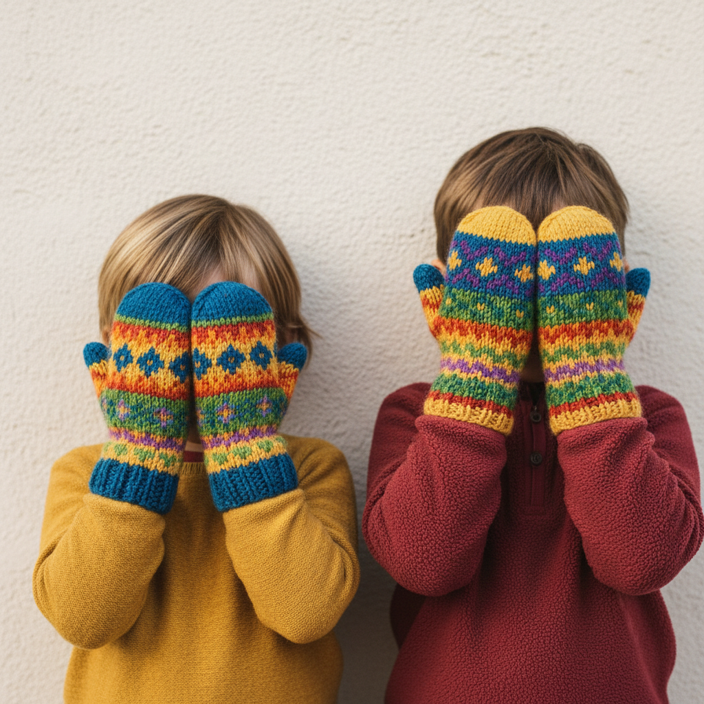 World’s Simplest Mittens – Easy Knitting Pattern PDF