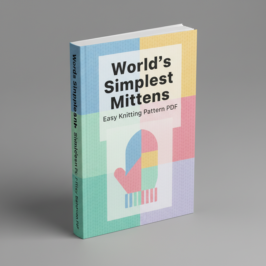 World’s Simplest Mittens – Easy Knitting Pattern PDF