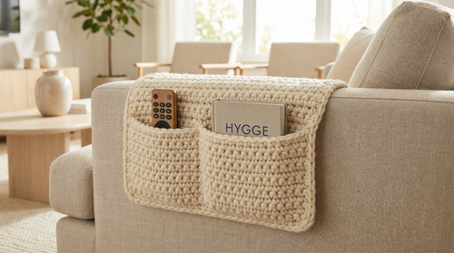 Crochet Couch Arm Pocket - Stylish Sofa Organizer